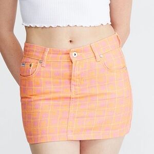 Ragged  Denim Mini Skirt